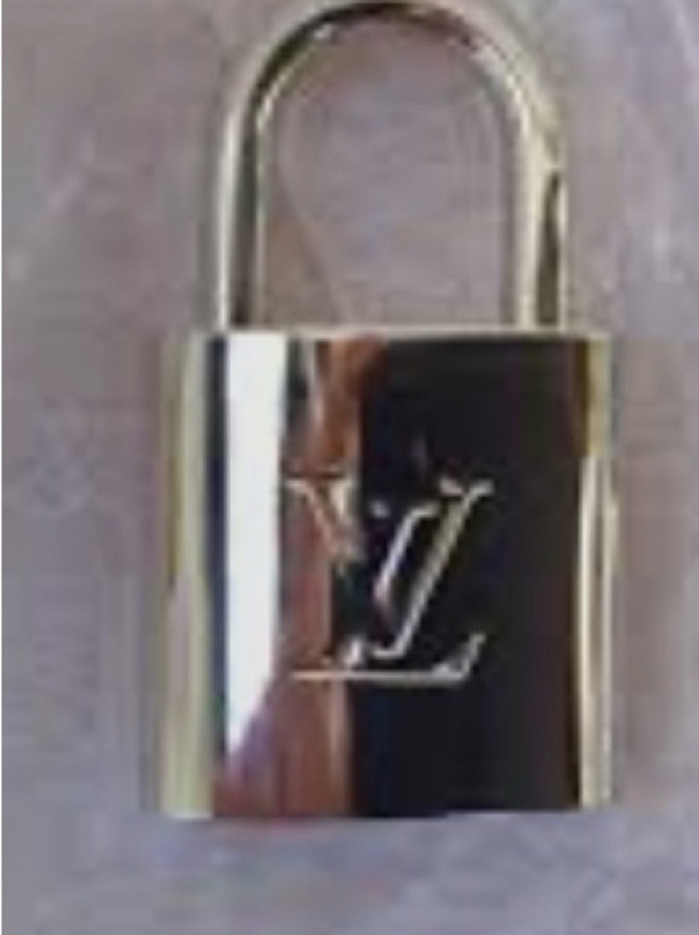 Louis Vuitton Silver-tone Padlock with LV Logo